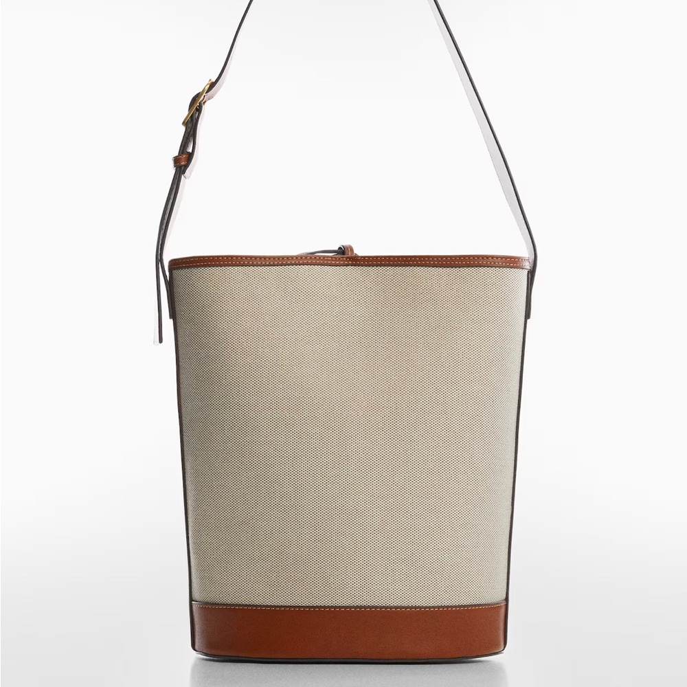 Mango Brown and Cream Women's Bag - Picture 3 of 13